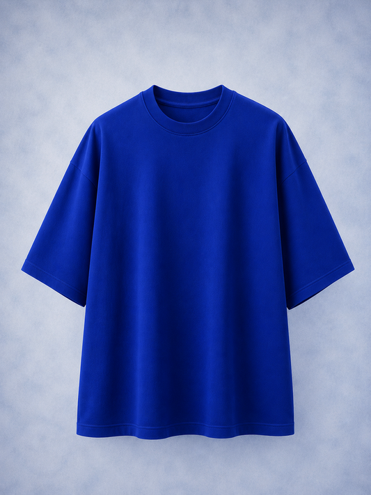 Deep Blue Oversized T-Shirt