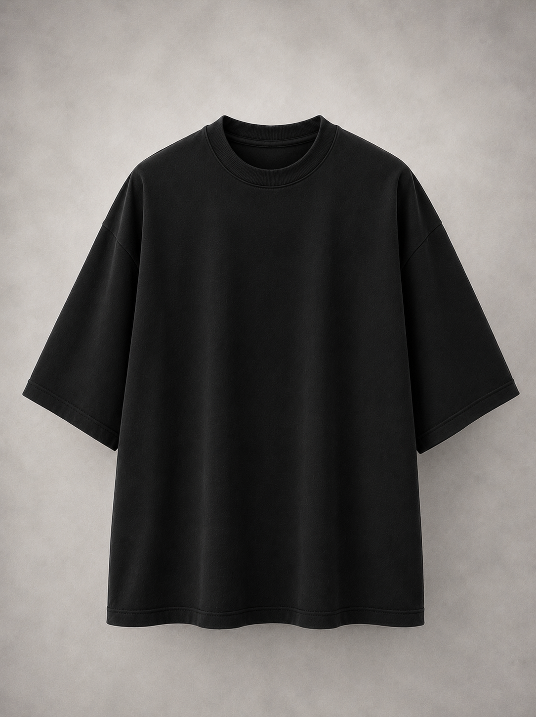 Solid Black Oversized T-Shirt