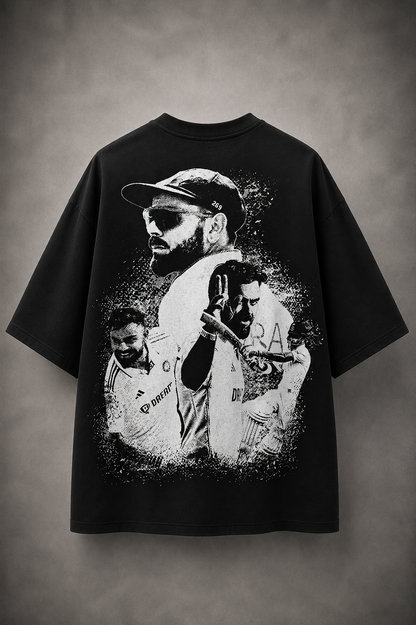 King Kohli – Test Cricket Legacy Oversized T-Shirt