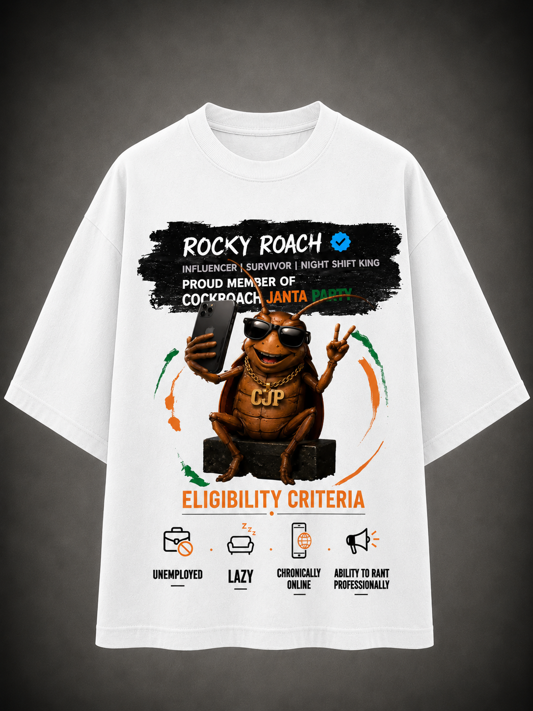 Rocky Roach CJP - Oversized T-Shirt