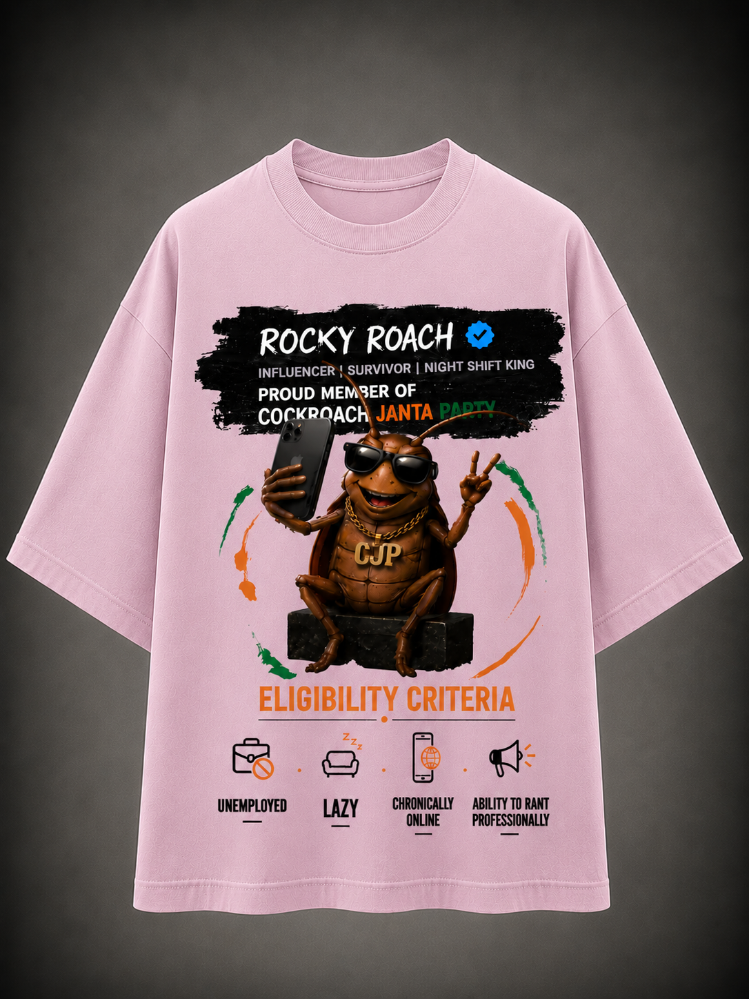 Rocky Roach CJP - Oversized T-Shirt