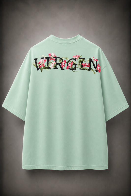 PLEASE BE GENTLE : The VIRGIN Tee – Oversized T-Shirt