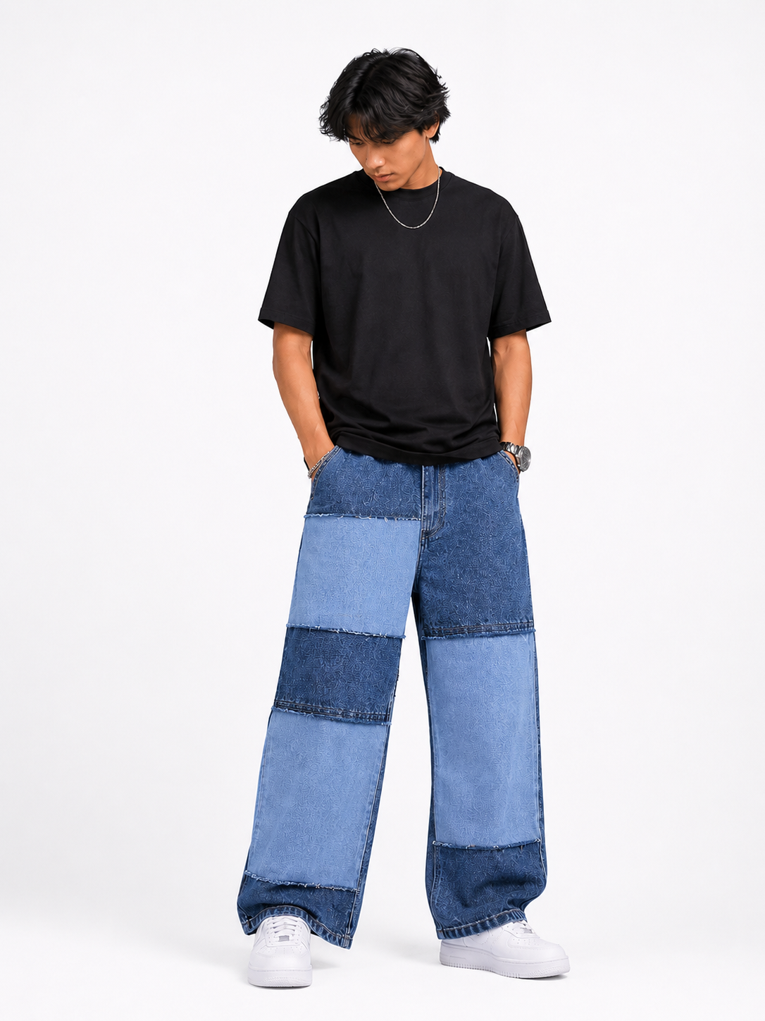 Indigo Mosaic – Patchwork Denim