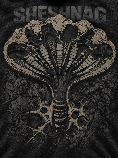 SHESHNAG — Vintage Washed 400 GSM Zipper Hoodie