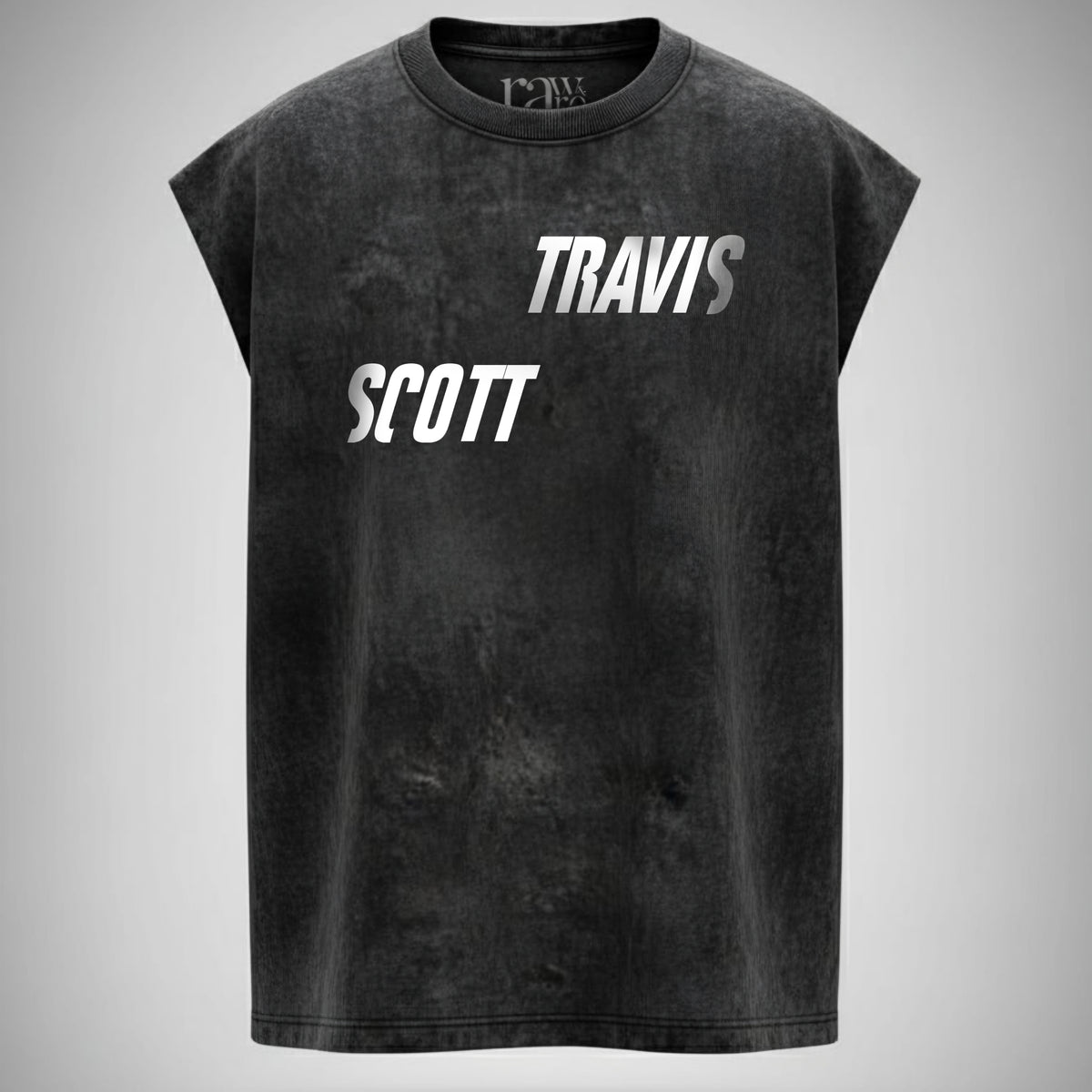 Crown of Thorns - Travis Scott Acid Washed Oversized Tank