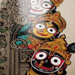 "Ratna Traya: The Divine Peek" - Oversized T-shirt