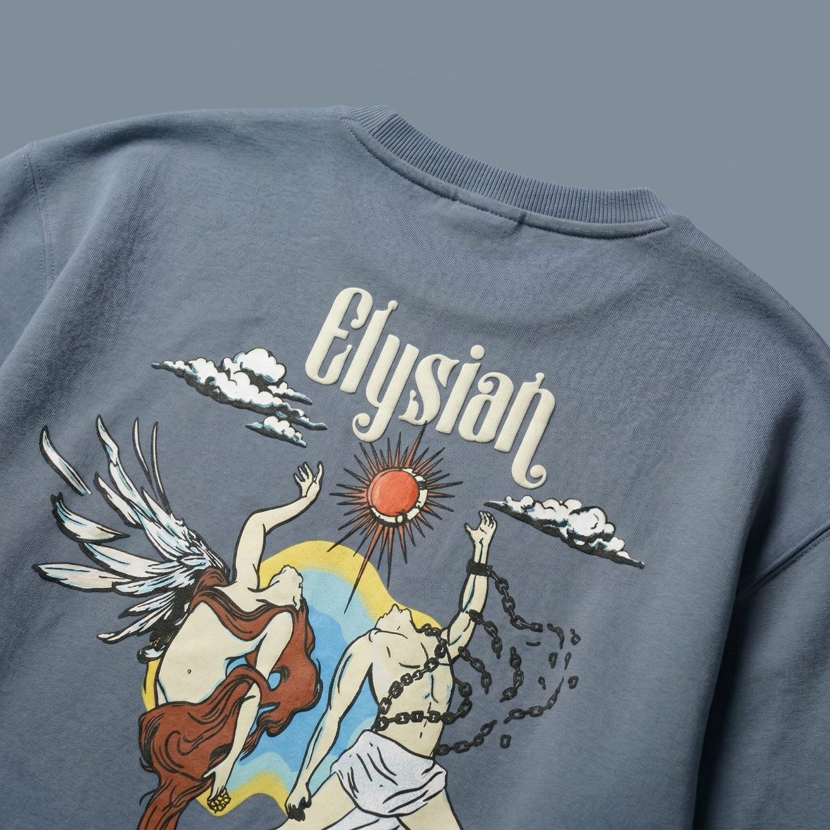 ELYSIAN  – Oversized Puff Print T-Shirt
