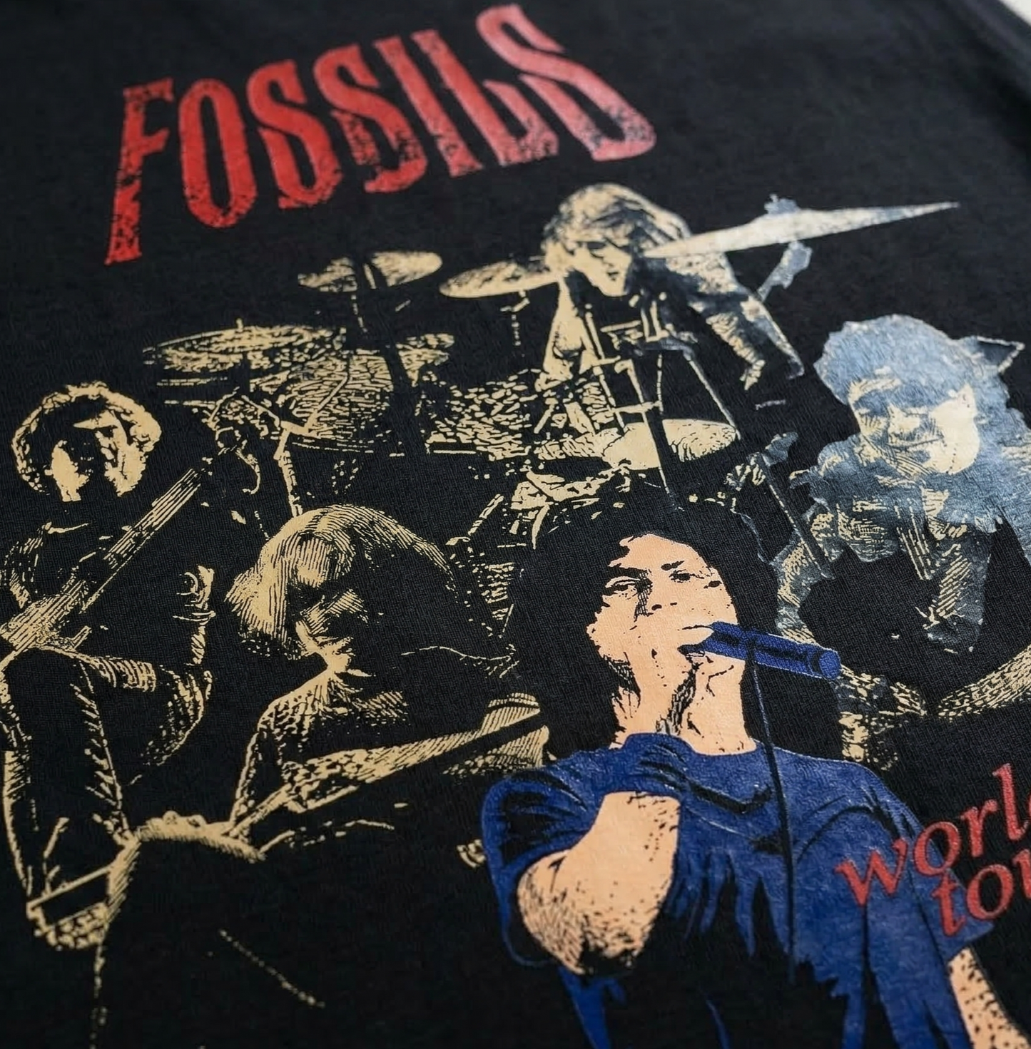 FOSSILS WORLD TOUR - Oversized Sleeveless T-Shirt