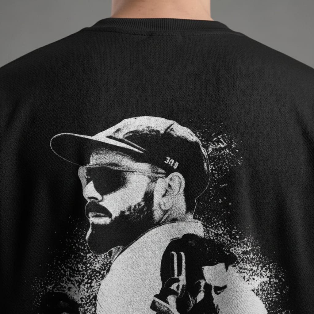 King Kohli – Test Cricket Legacy Oversized T-Shirt