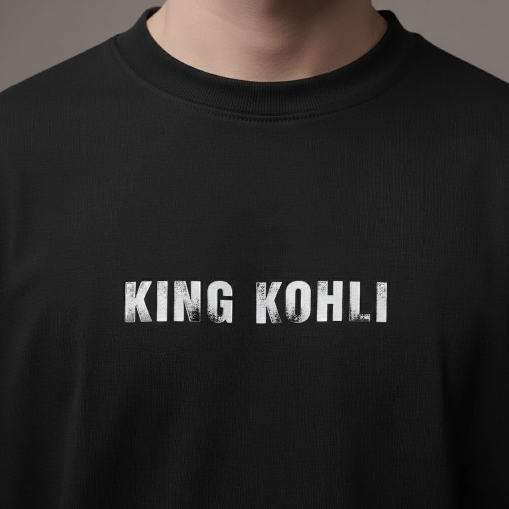 King Kohli – Test Cricket Legacy Oversized T-Shirt