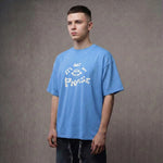 MOON FACE - Oversized Puff Print T-Shirt