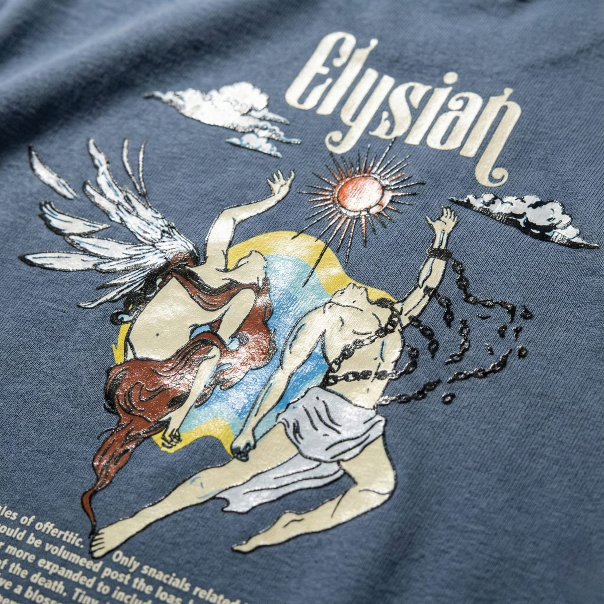 ELYSIAN  – Oversized Puff Print T-Shirt