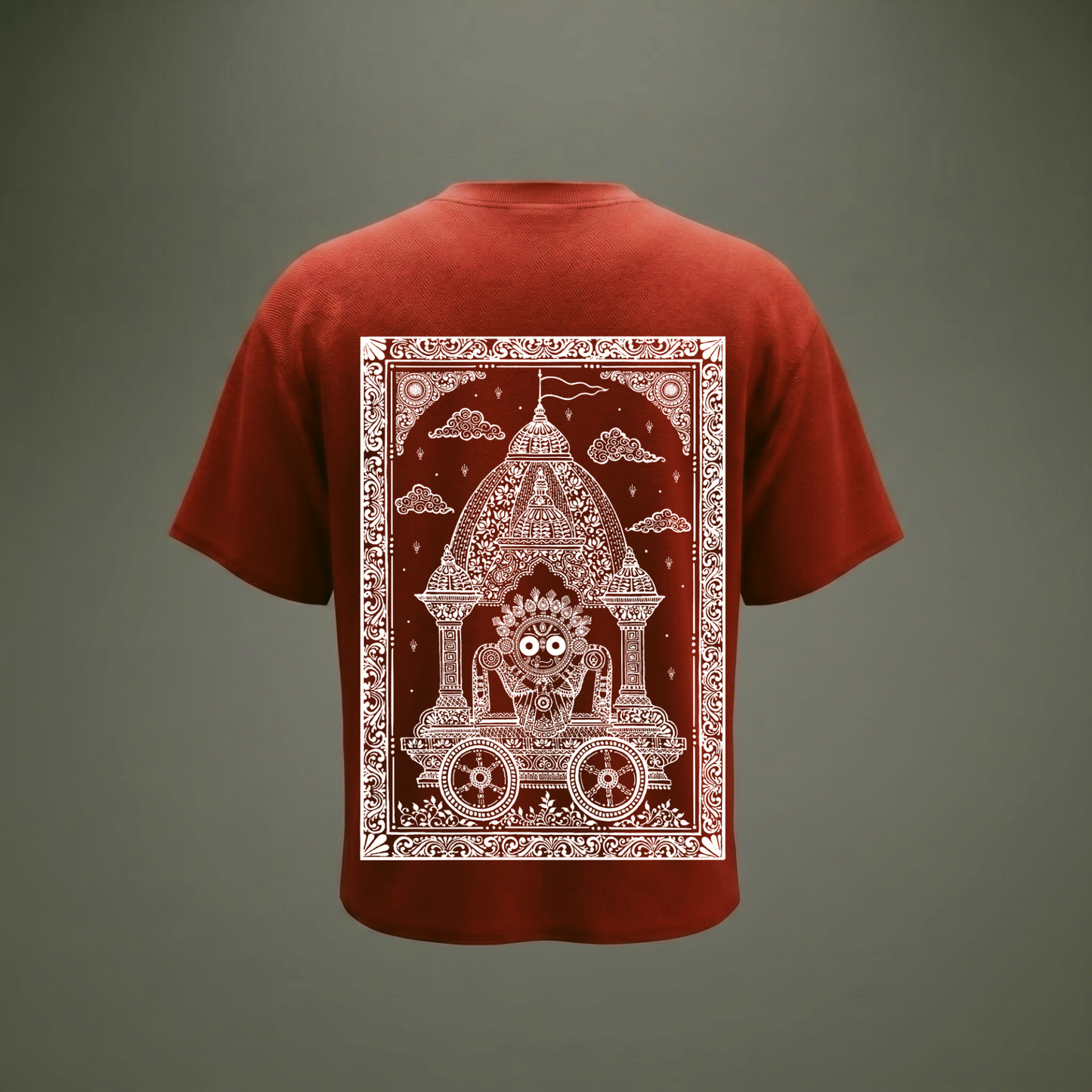 "Nila Chakra Yatra" – A Journey of Faith, Heritage & Home Oversized T-shirt