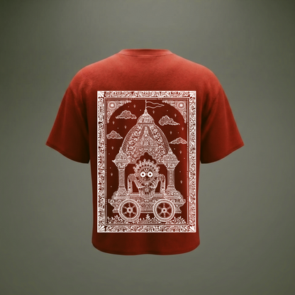 "Nila Chakra Yatra" – A Journey of Faith, Heritage & Home Oversized T-shirt