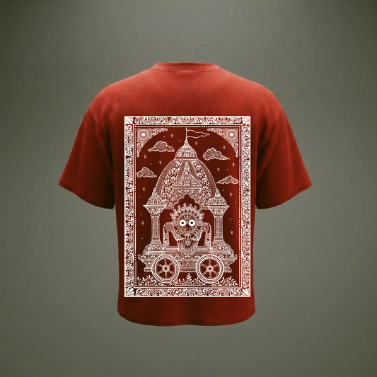 "Nila Chakra Yatra" – A Journey of Faith, Heritage & Home Oversized T-shirt