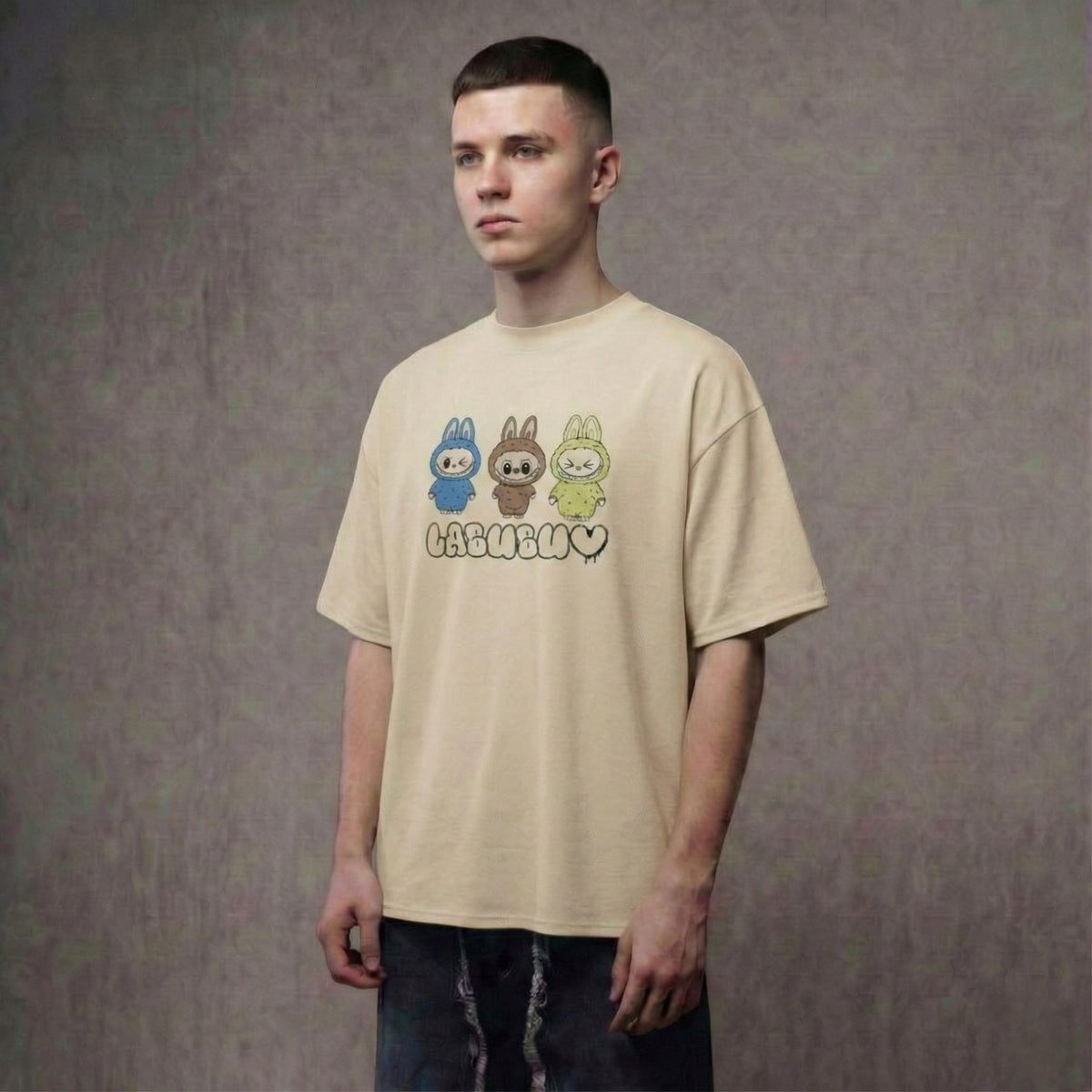 TROUBLE PACK LABUBU – Oversized T-Shirt