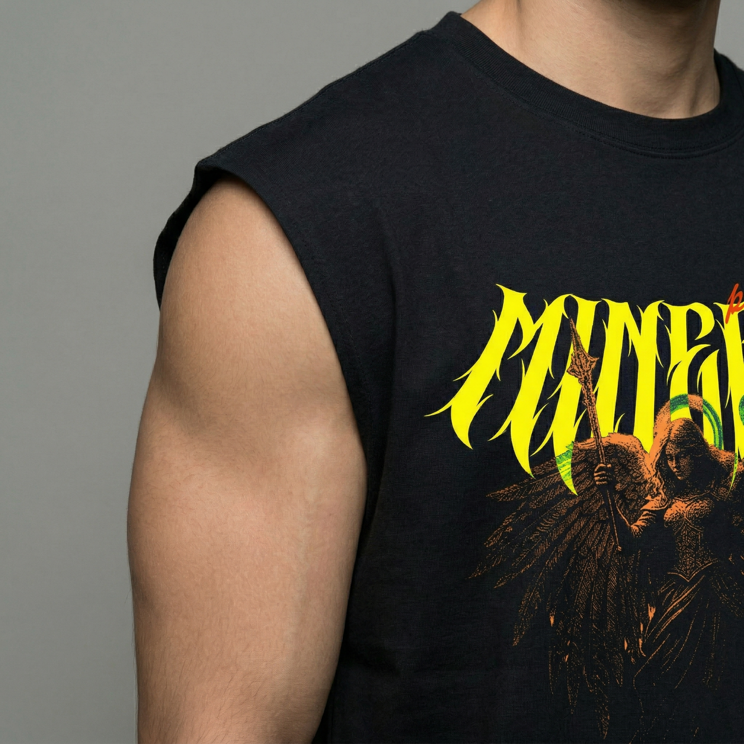 MINERVA PRAISE GOD - Oversized Sleeveless T-Shirt