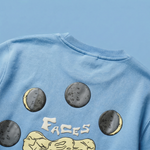MOON FACE - Oversized Puff Print T-Shirt