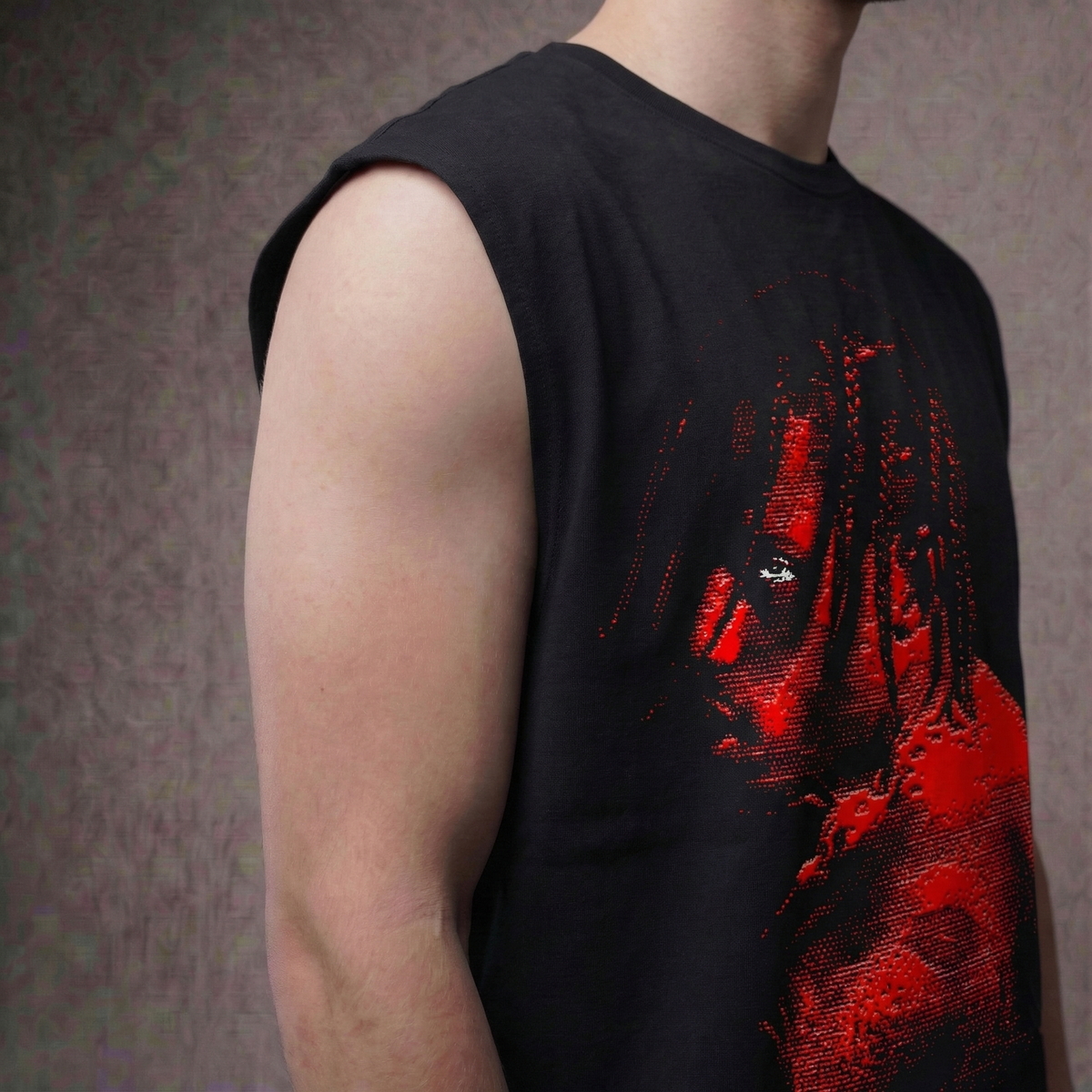 Rager's Aura – Cactus Jack Red Portrait Oversized Tank