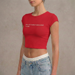 SORRY IF I LOOKED INTERESTED - Crop Top
