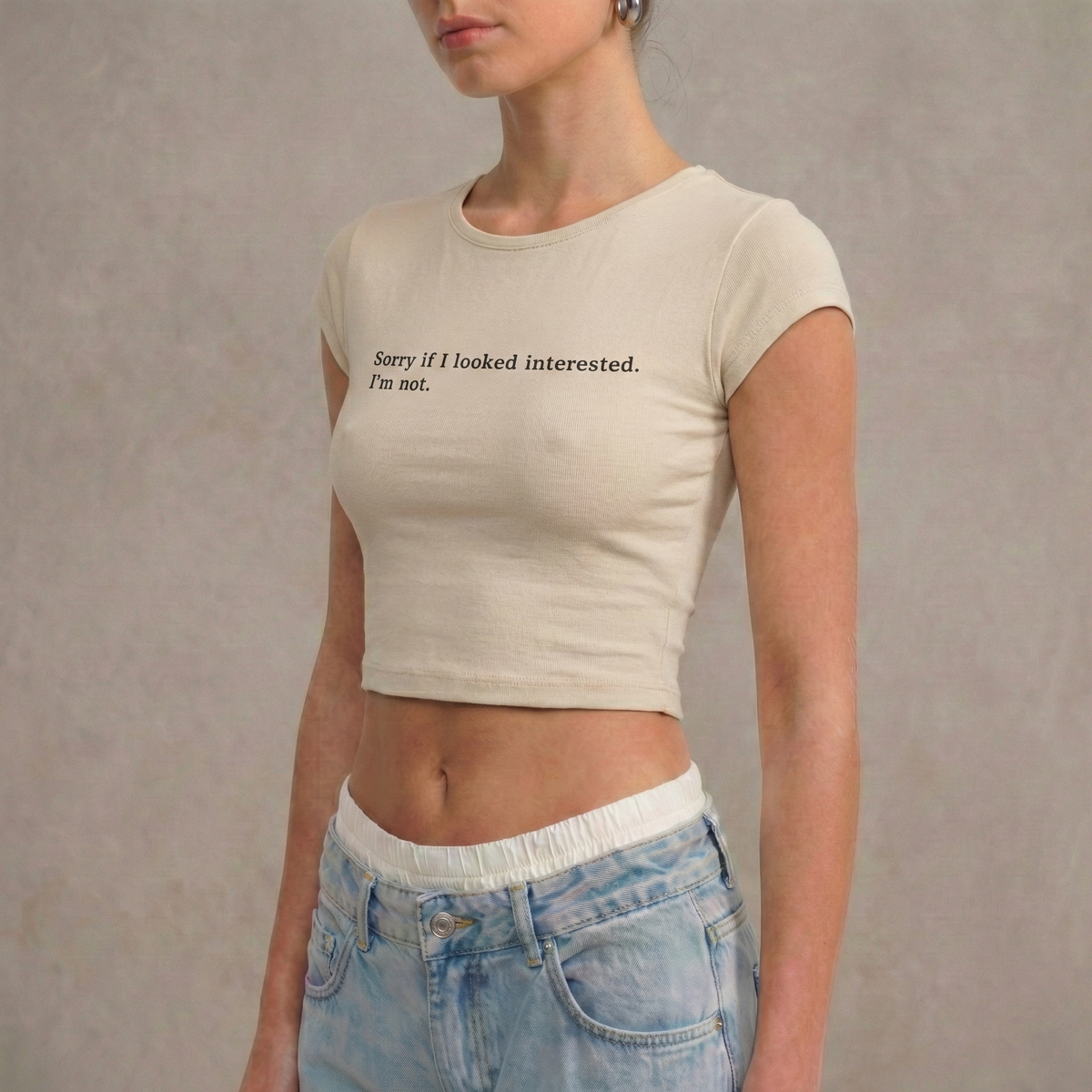 SORRY IF I LOOKED INTERESTED - Crop Top