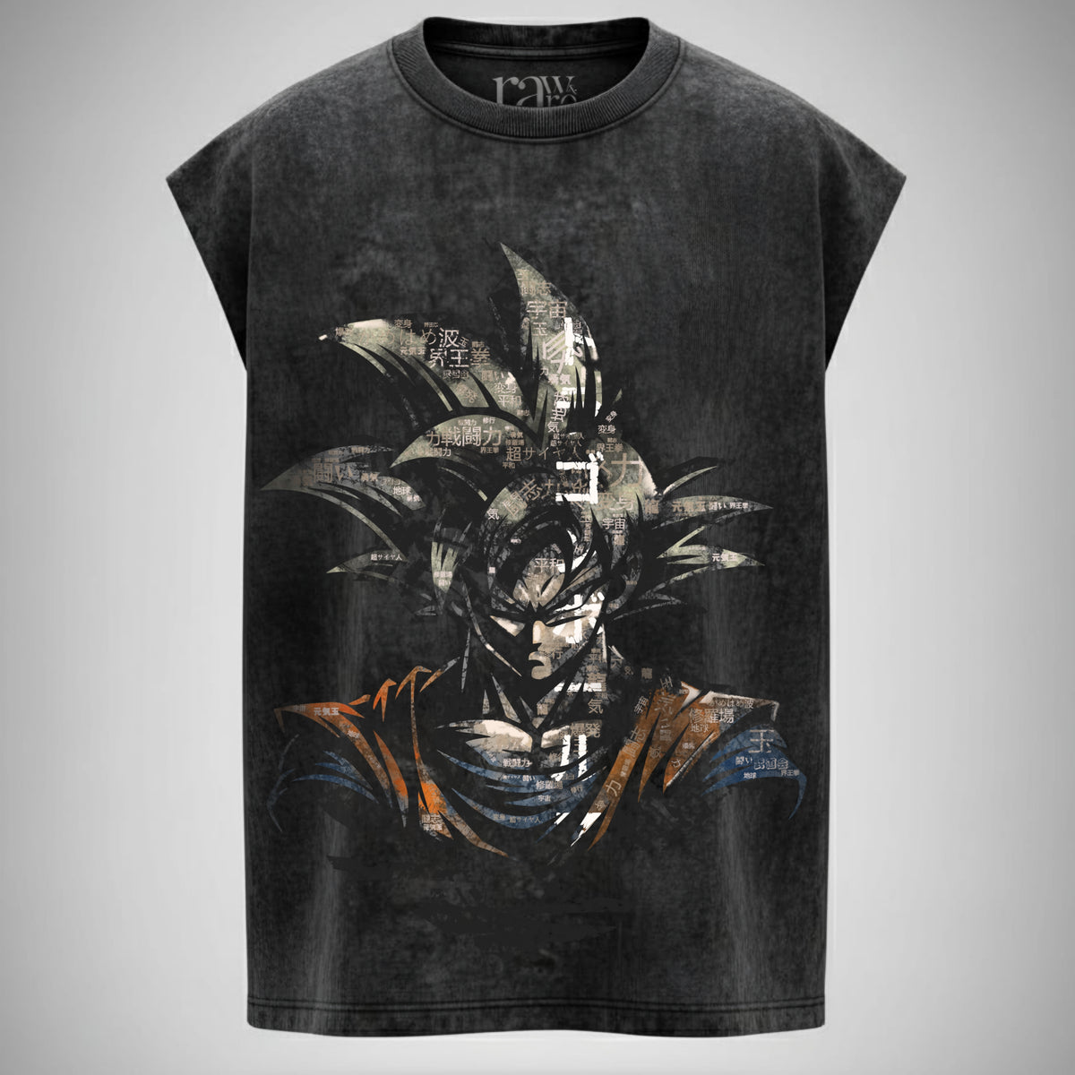 Spirit Ascend Tank - Goku Acid Wash Oversized Tank