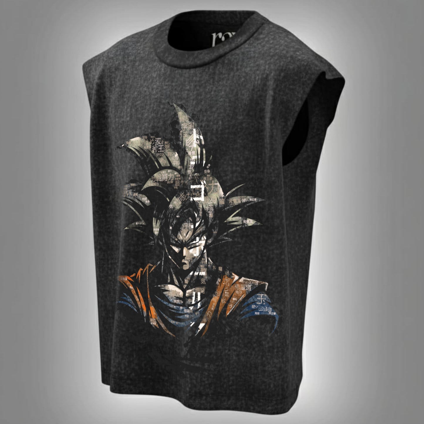 Spirit Ascend Tank - Goku Acid Wash Oversized Tank
