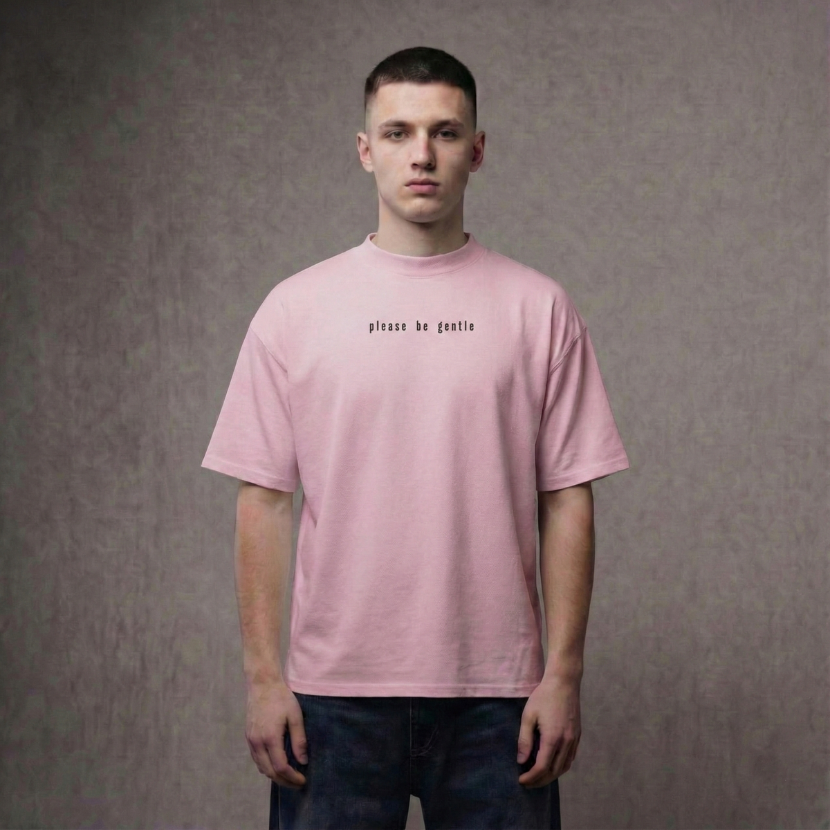 PLEASE BE GENTLE : The VIRGIN Tee – Oversized T-Shirt