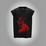 Rager's Aura – Cactus Jack Red Portrait Oversized Tank